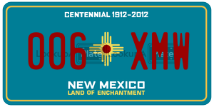 006XMW  license plate in NM