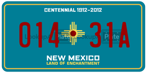 01431A  license plate in NM