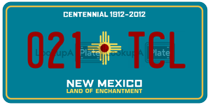021TCL  license plate in NM