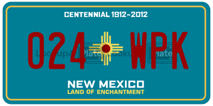 024WPK  license plate in NM