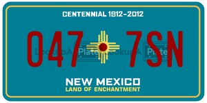 0477SN  license plate in NM