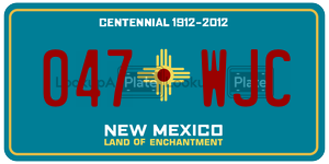 047WJC  license plate in NM