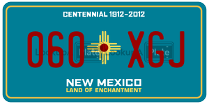 060XGJ  license plate in NM