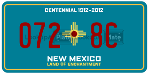 0728C  license plate in NM