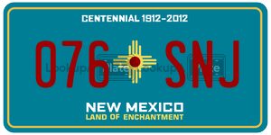 076SNJ  license plate in NM