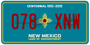 078XNW  license plate in NM