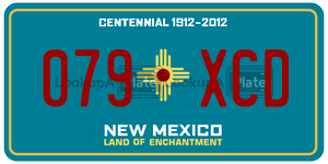 079XCD  license plate in NM
