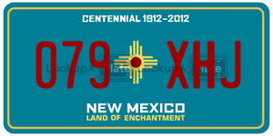 079XHJ  license plate in NM