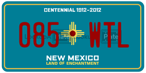 085WTL  license plate in NM