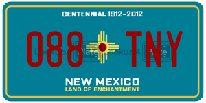 088TNY license plate in New Mexico