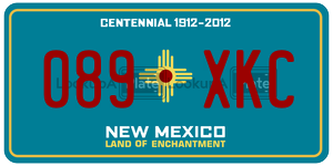 089XKC  license plate in NM