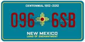 0966SB  license plate in NM