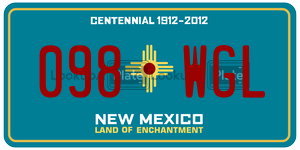 098WGL  license plate in NM