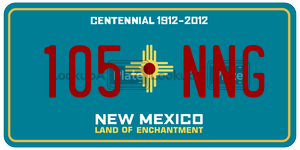 105NNG  license plate in NM