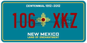 106XKZ  license plate in NM