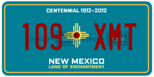 109XMT  license plate in NM