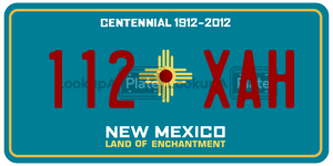 112XAH  license plate in NM