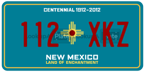 112XKZ  license plate in NM