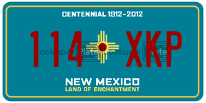 114XKP  license plate in NM