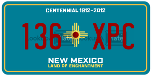 136XPC  license plate in NM