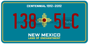 1385LC  license plate in NM