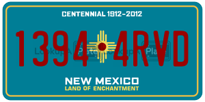 13944RVD  license plate in NM