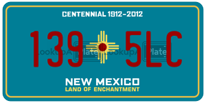 1395LC  license plate in NM