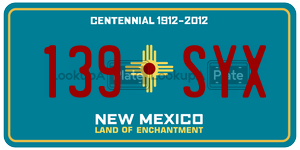 139SYX  license plate in NM