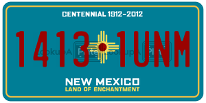 14131UNM  license plate in NM