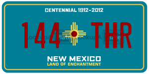 144THR  license plate in NM