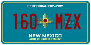 160MZX  license plate in NM