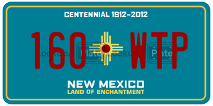 160WTP  license plate in NM