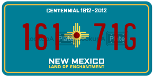 16171G  license plate in NM