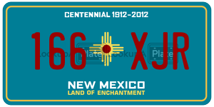 166XJR  license plate in NM