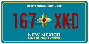 167XKD  license plate in NM