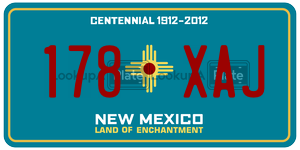 178XAJ  license plate in NM
