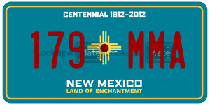 179MMA  license plate in NM