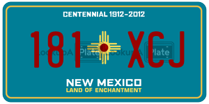 181XCJ  license plate in NM