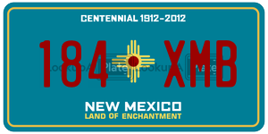 184XMB  license plate in NM
