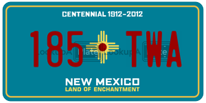 185TWA  license plate in NM