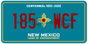 185WCF  license plate in NM