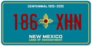 186XHN  license plate in NM