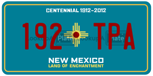 192TPA license plate in New Mexico