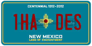 1HADES  license plate in NM