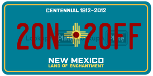 20N20FF  license plate in NM