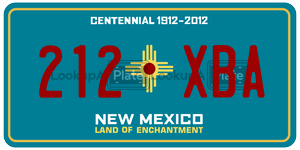 212XBA  license plate in NM