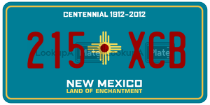 215XCB  license plate in NM
