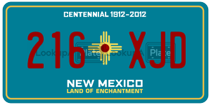 216XJD  license plate in NM