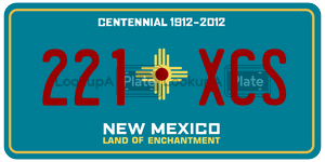 221XCS  license plate in NM