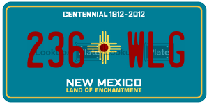 236WLG  license plate in NM